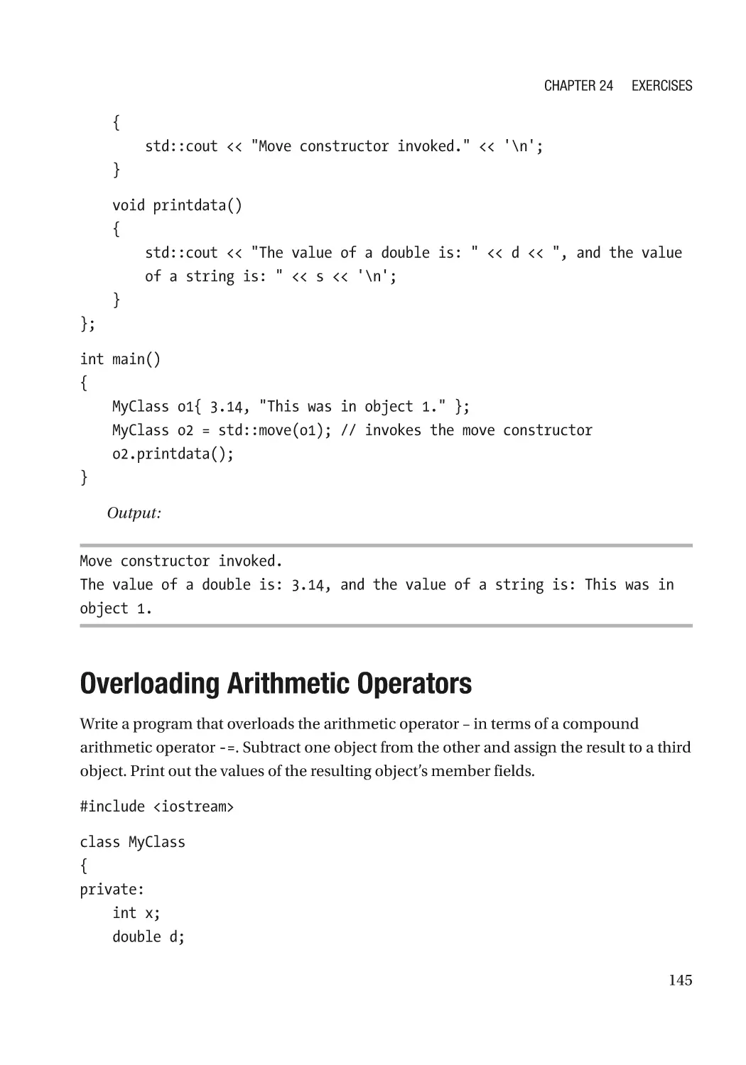 Overloading Arithmetic Operators