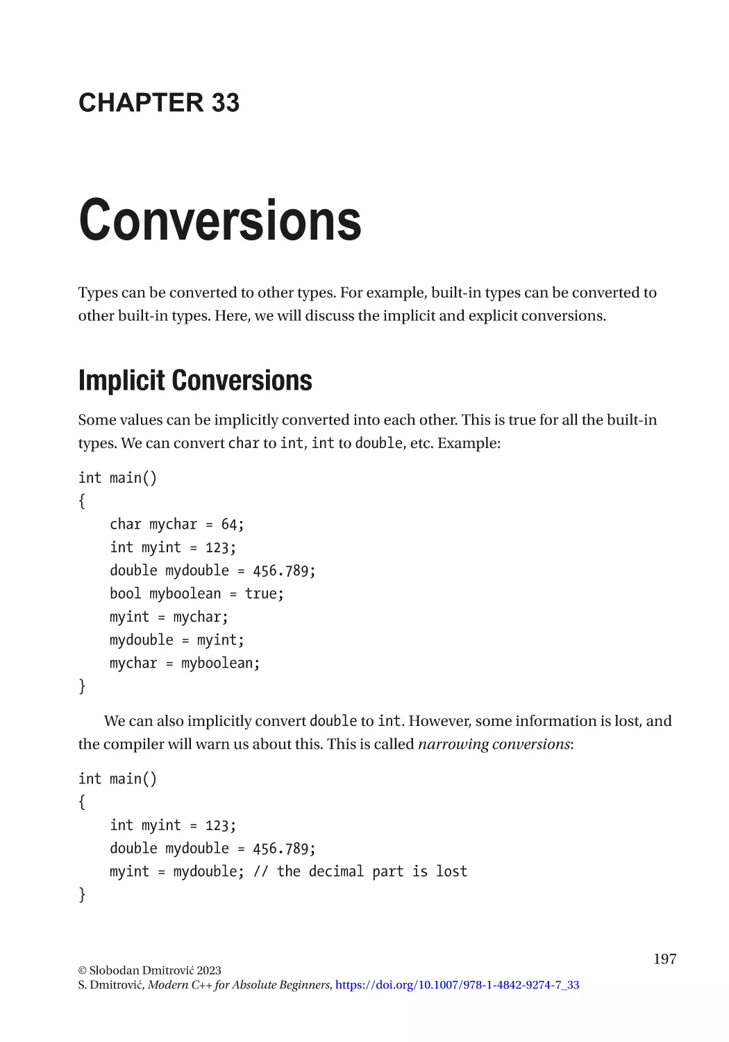 Chapter 33
Implicit Conversions