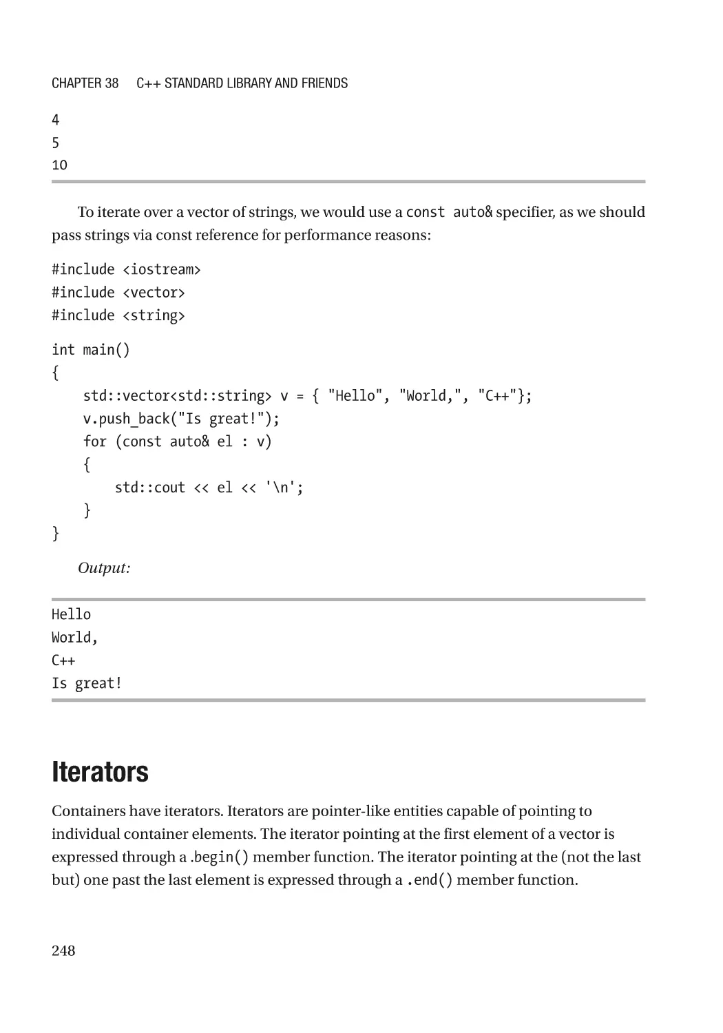 Iterators