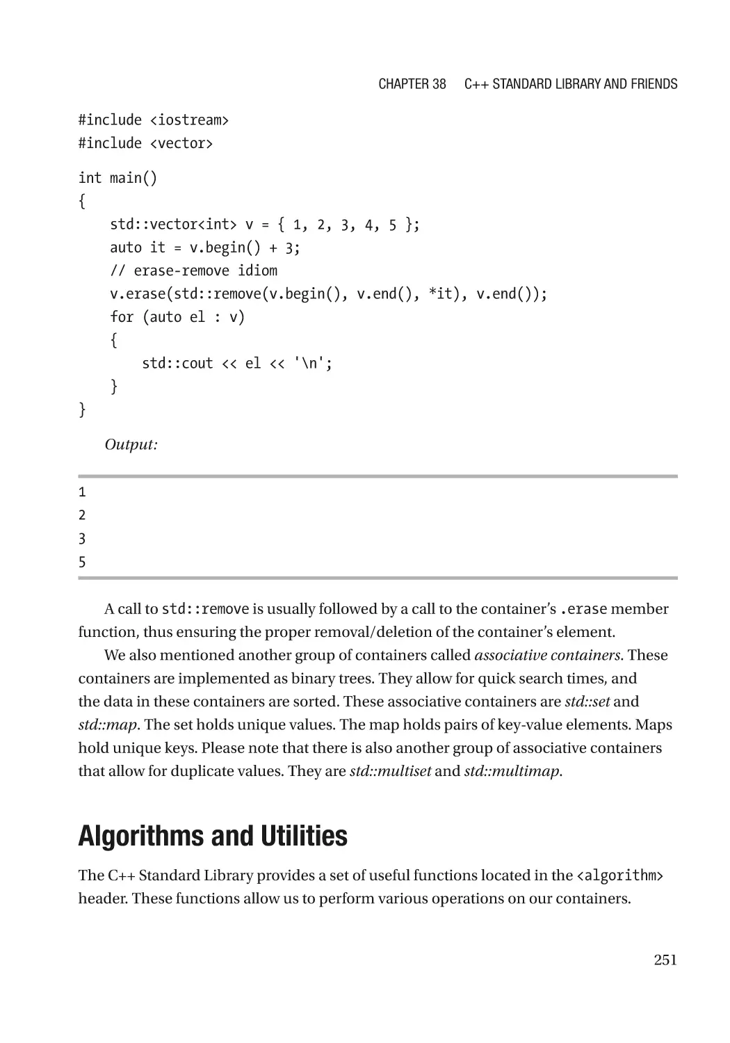 Algorithms and Utilities