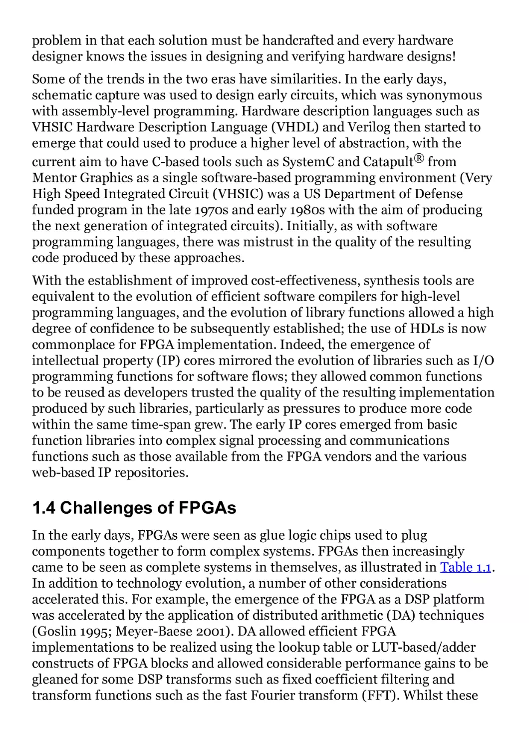 1.4 Challenges of FPGAs