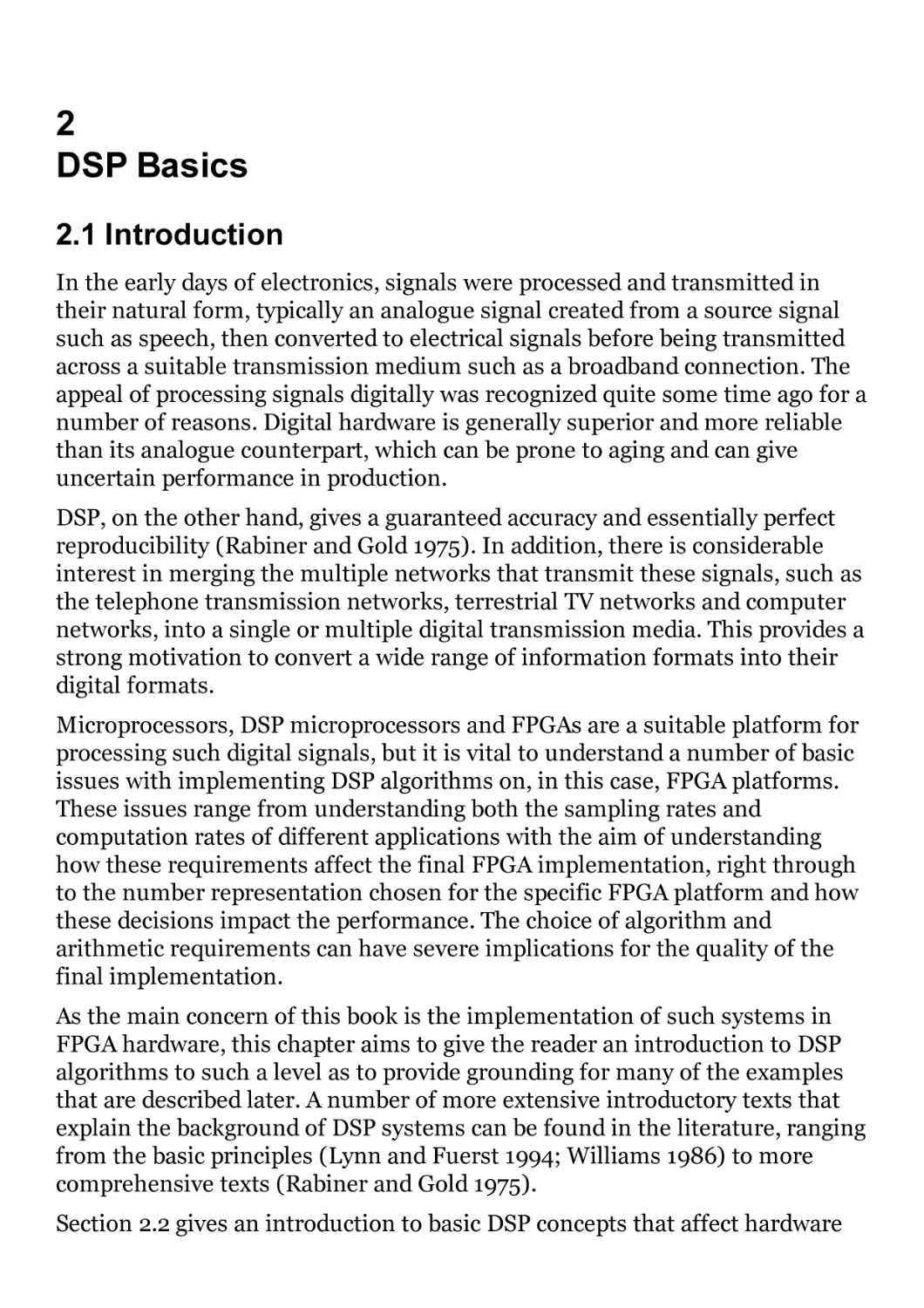 2 DSP Basics
2.1 Introduction