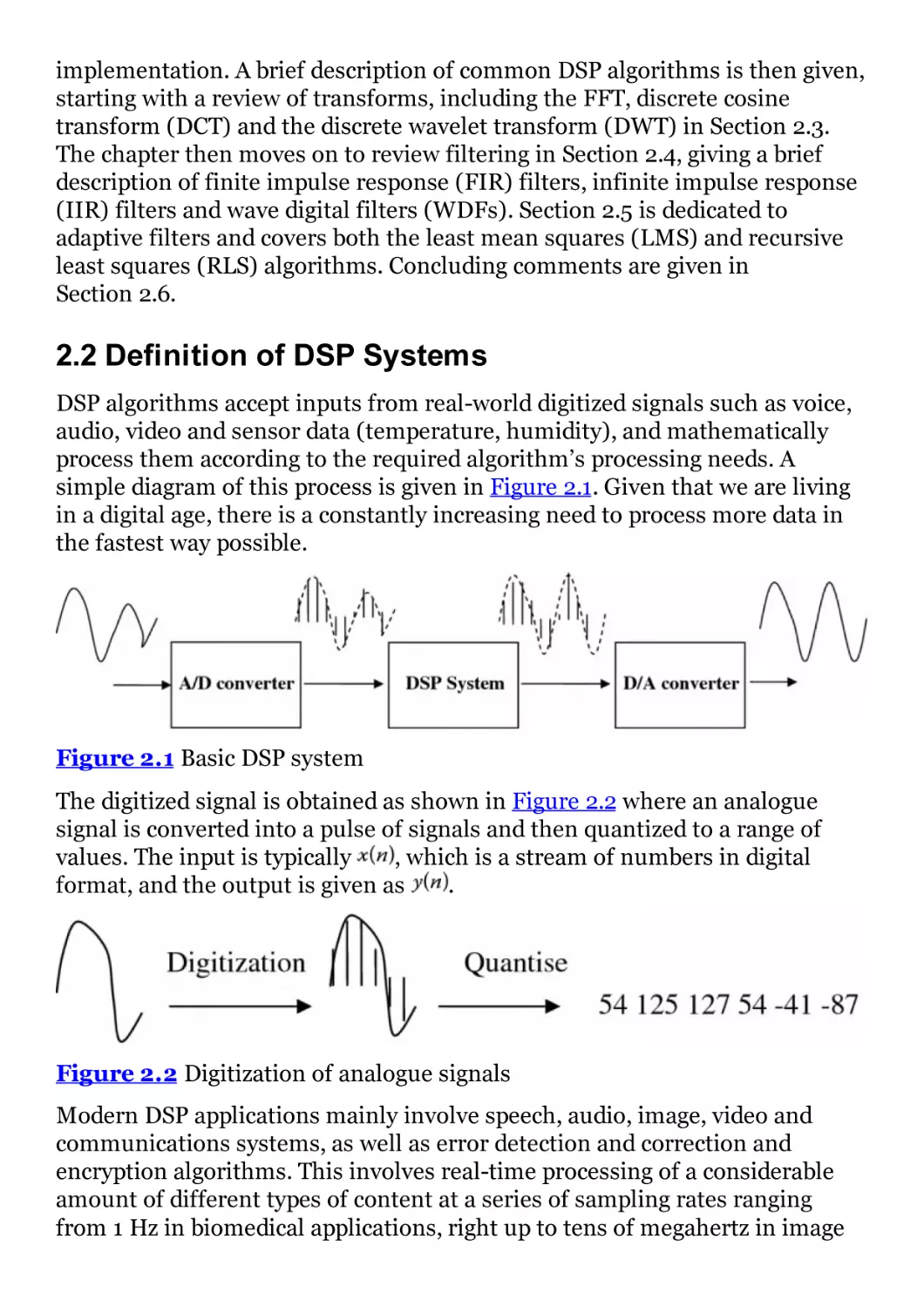 2.2 Definition of DSP Systems