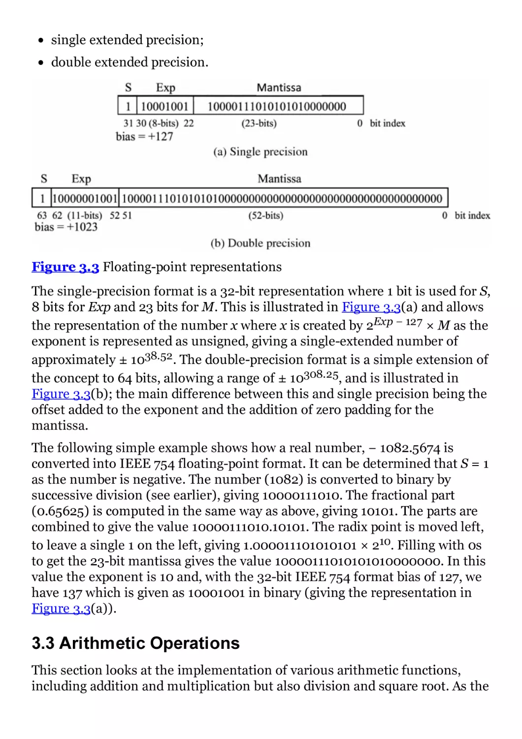 3.3 Arithmetic Operations