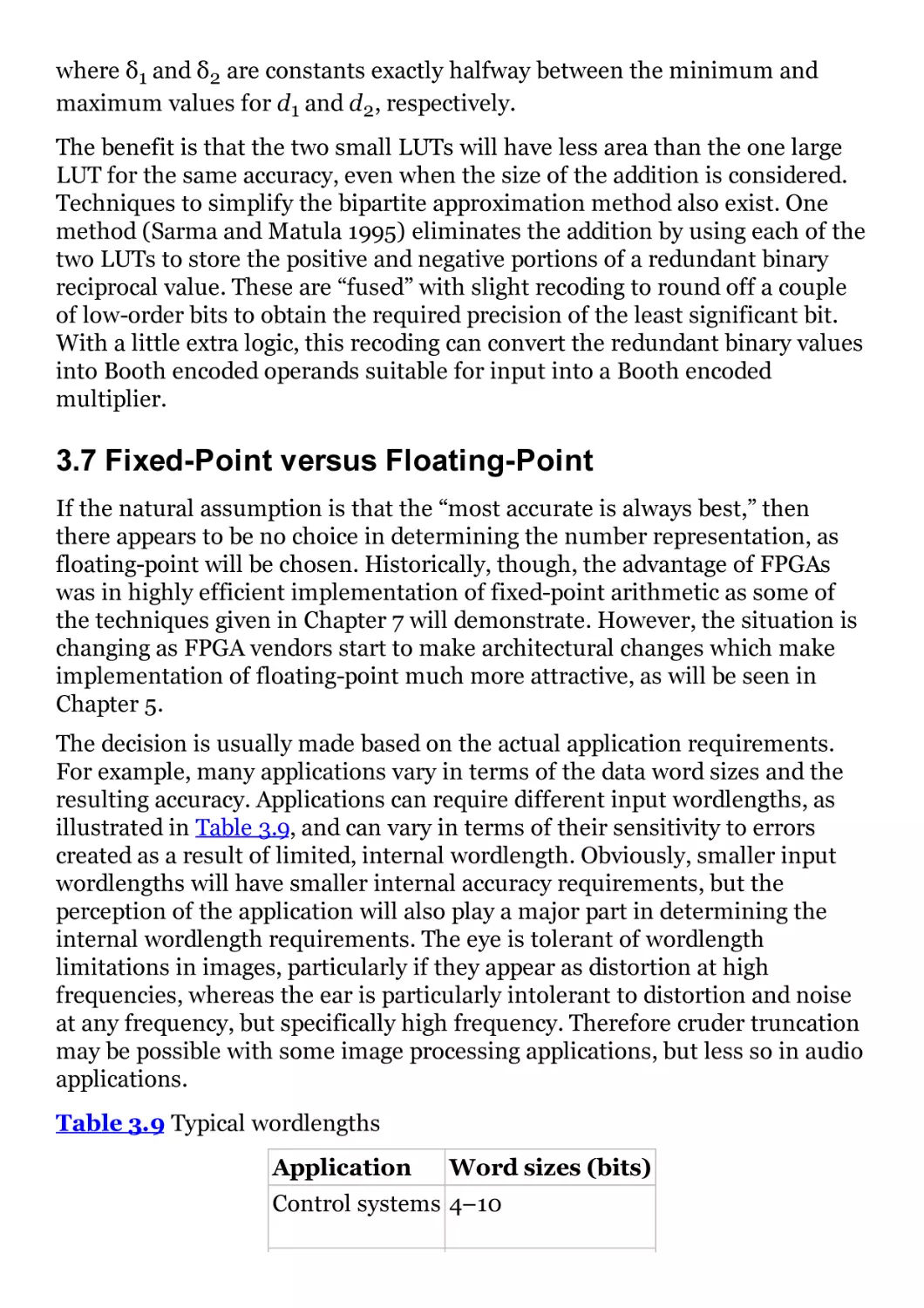 3.7 Fixed-Point versus Floating-Point