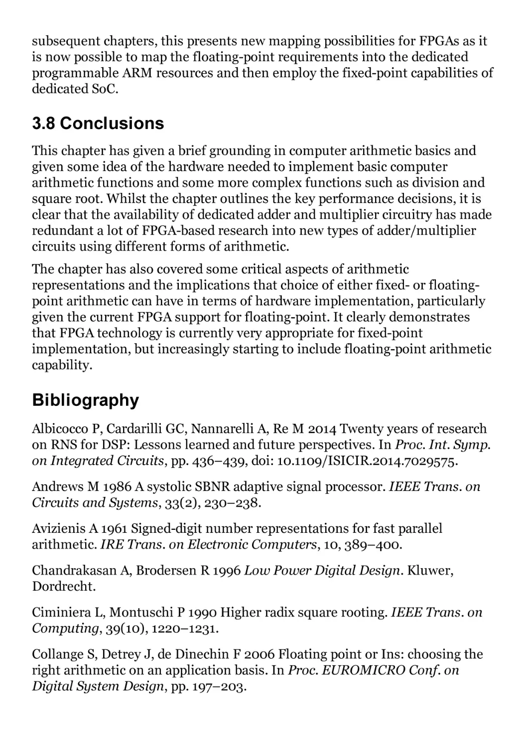 3.8 Conclusions
Bibliography