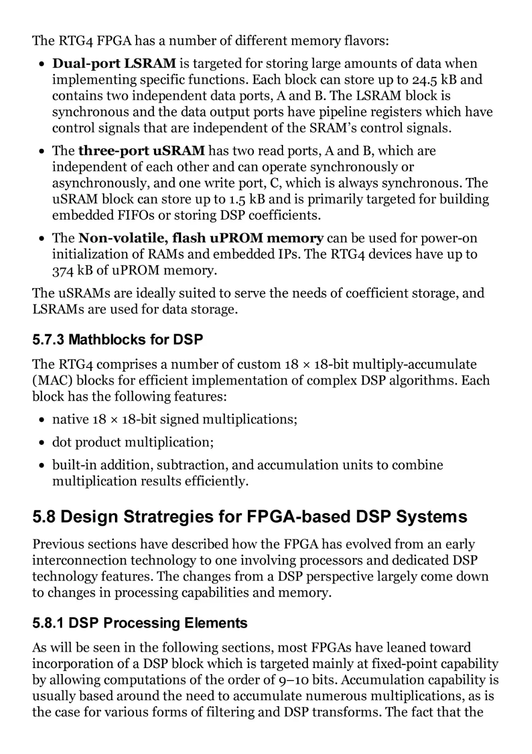 5.8 Design Stratregies for FPGA-based DSP Systems