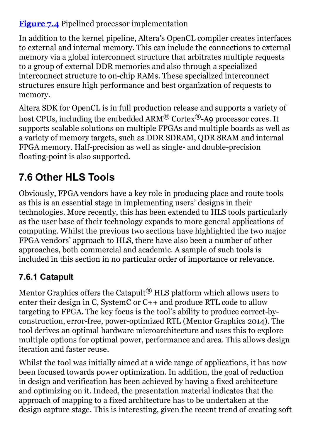 7.6 Other HLS Tools