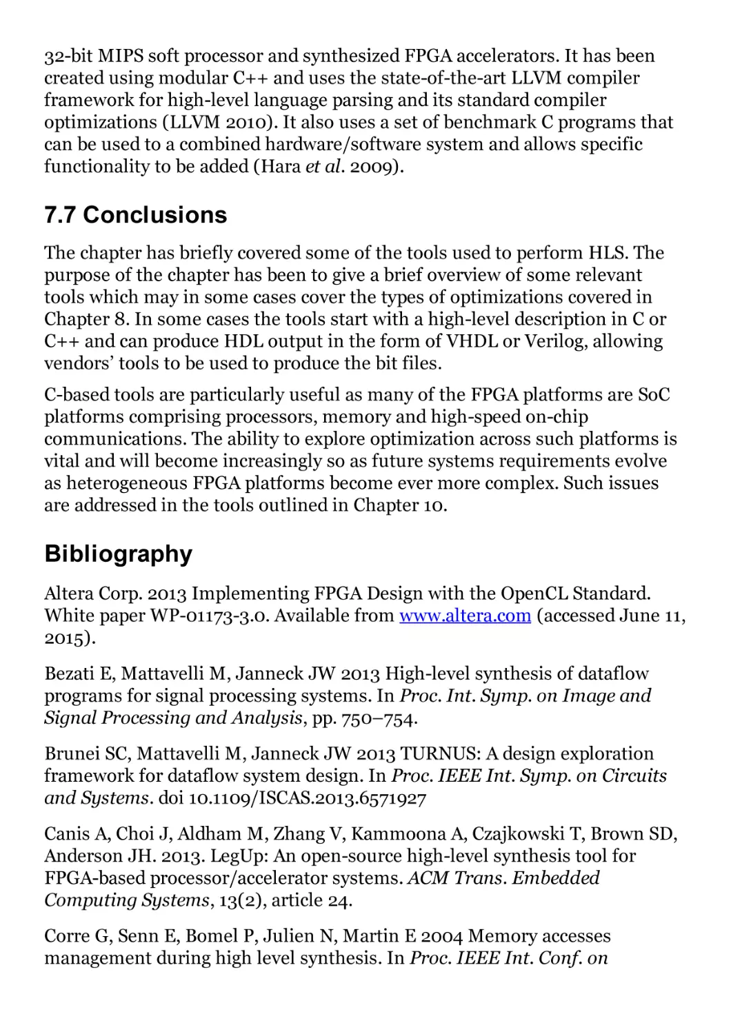 7.7 Conclusions
Bibliography
