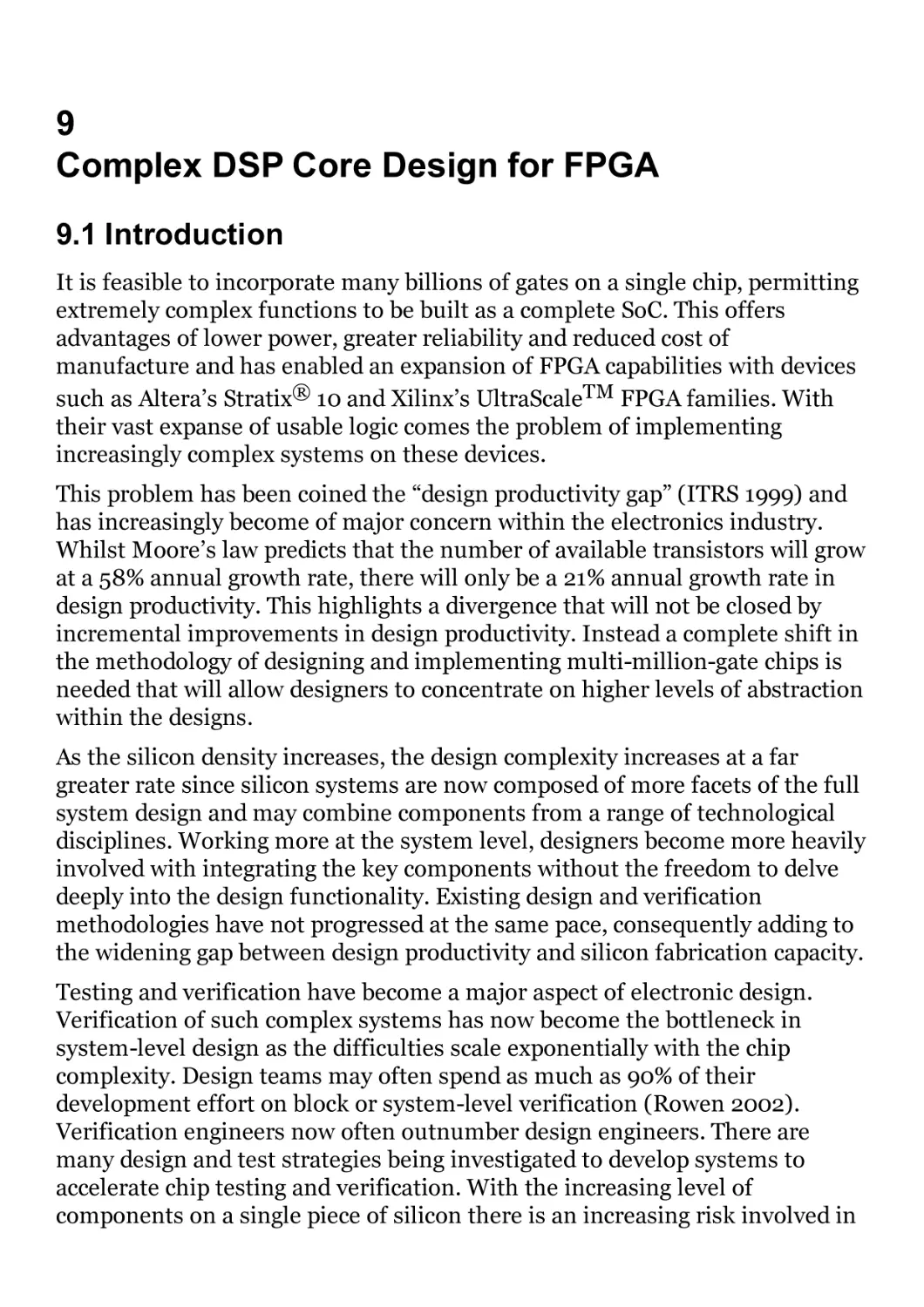 9 Complex DSP Core Design for FPGA
9.1 Introduction