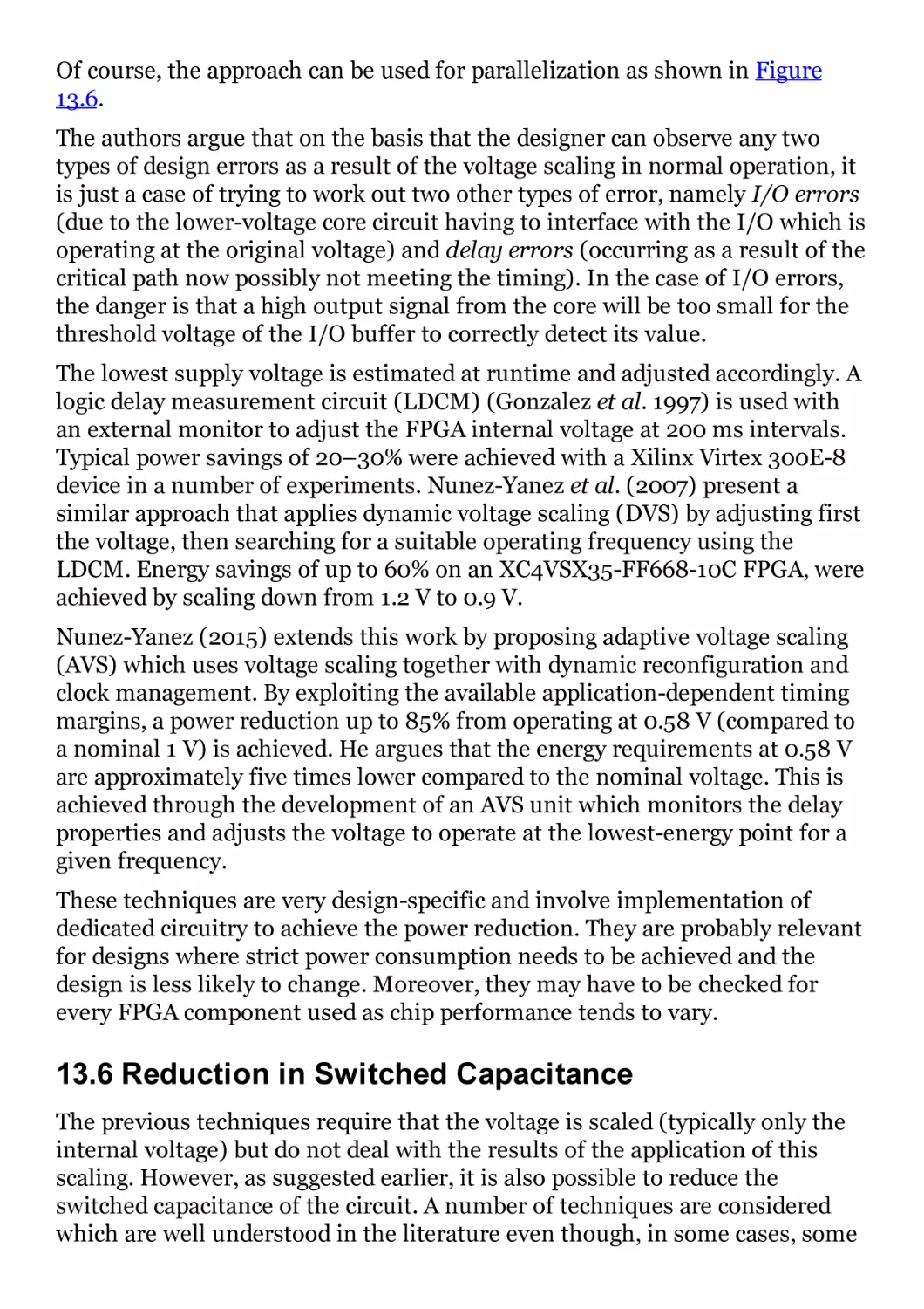 13.6 Reduction in Switched Capacitance