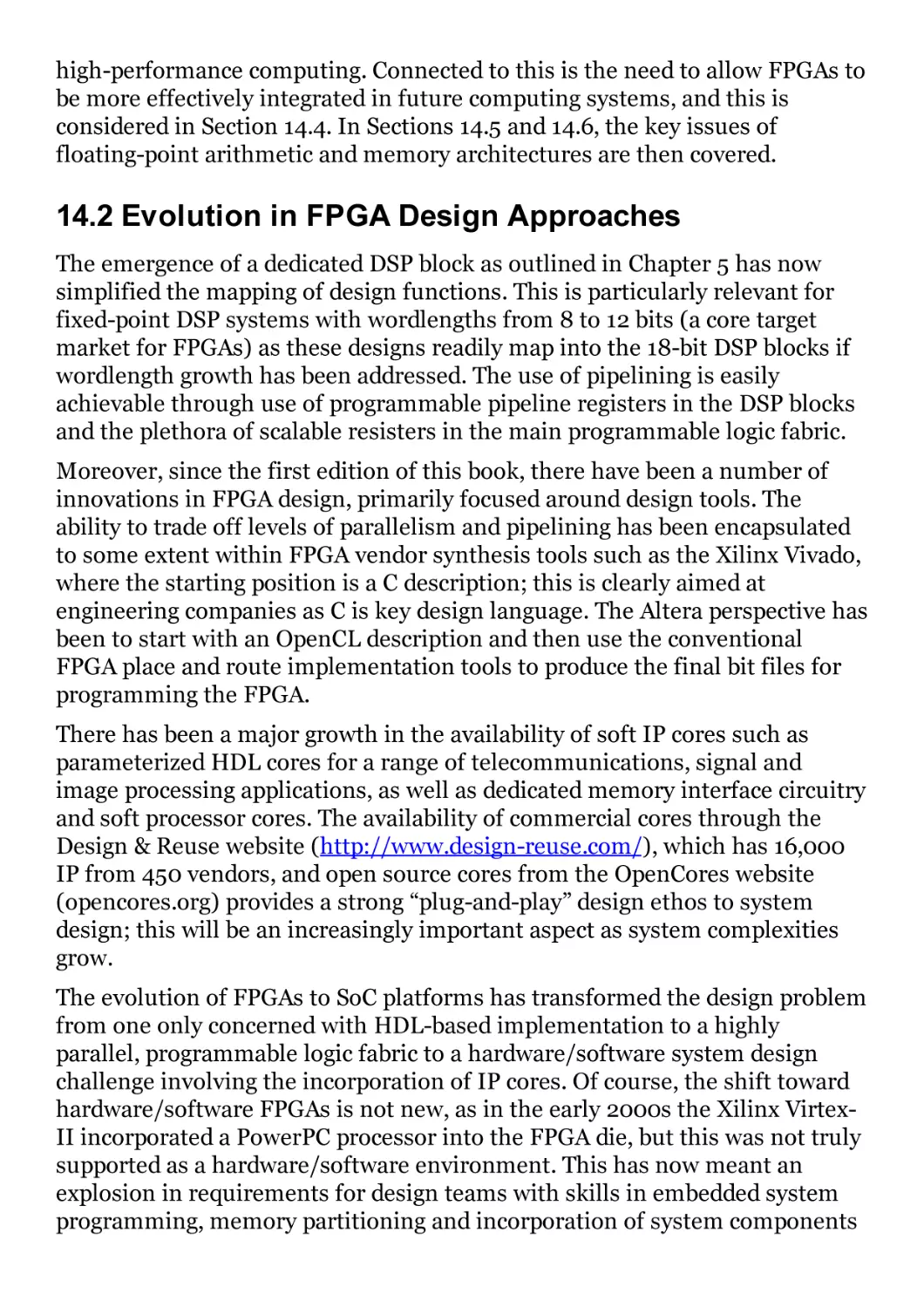 14.2 Evolution in FPGA Design Approaches