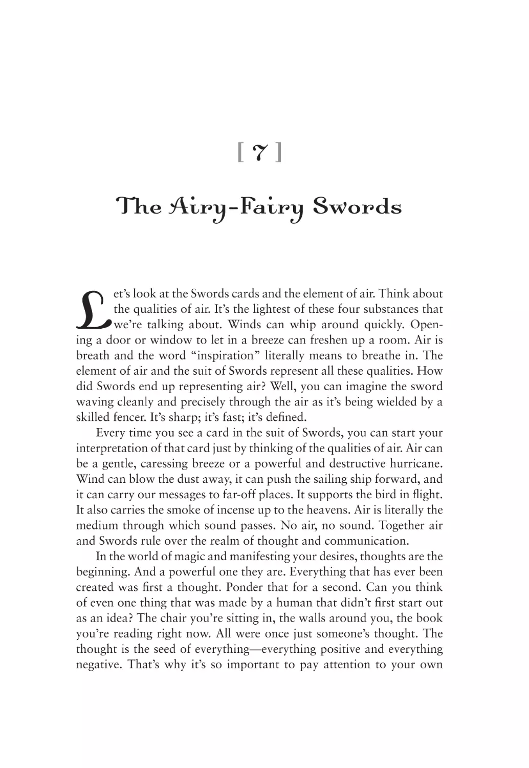 7. The Airy-Fairy Swords