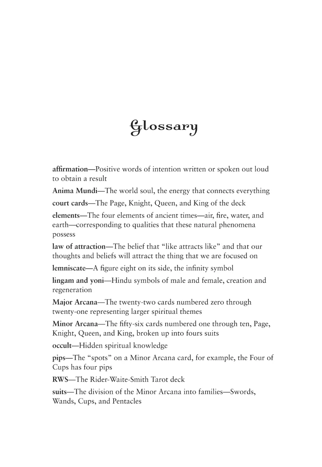 Glossary