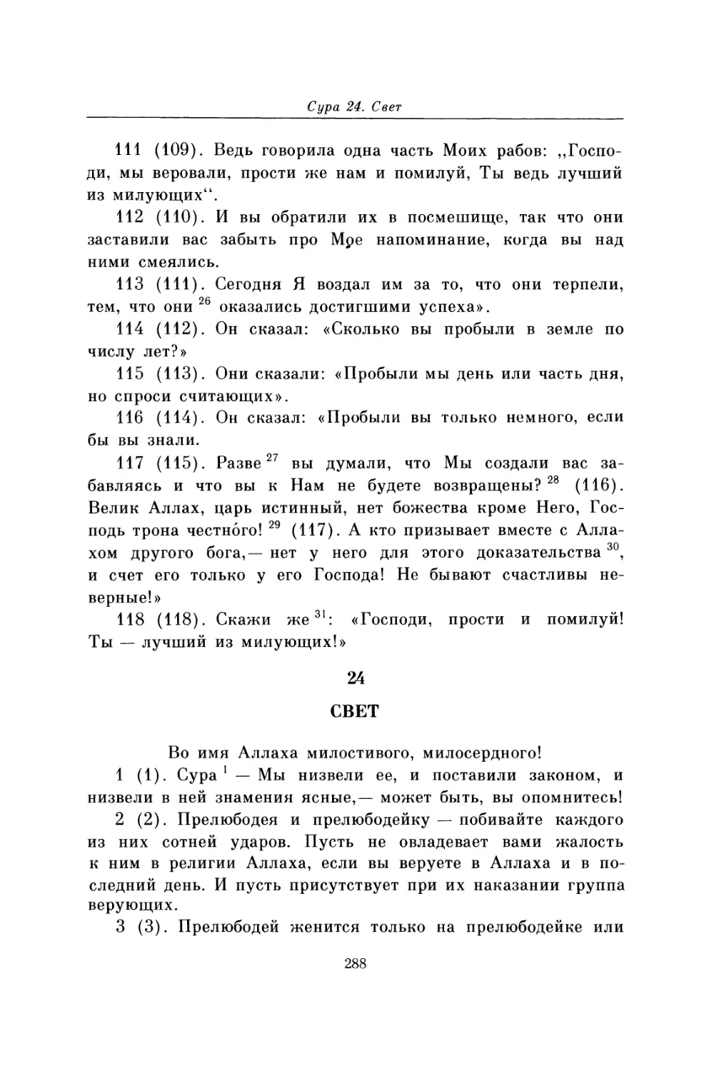 Cypa 24. Свет