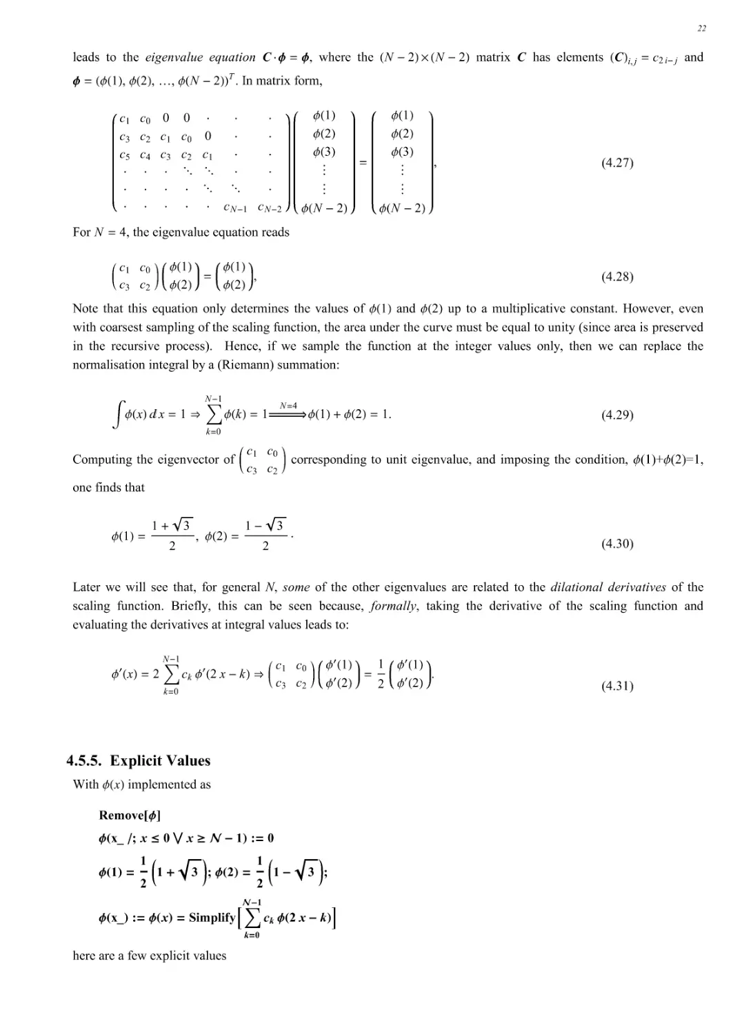 4.5.5. Explicit Values