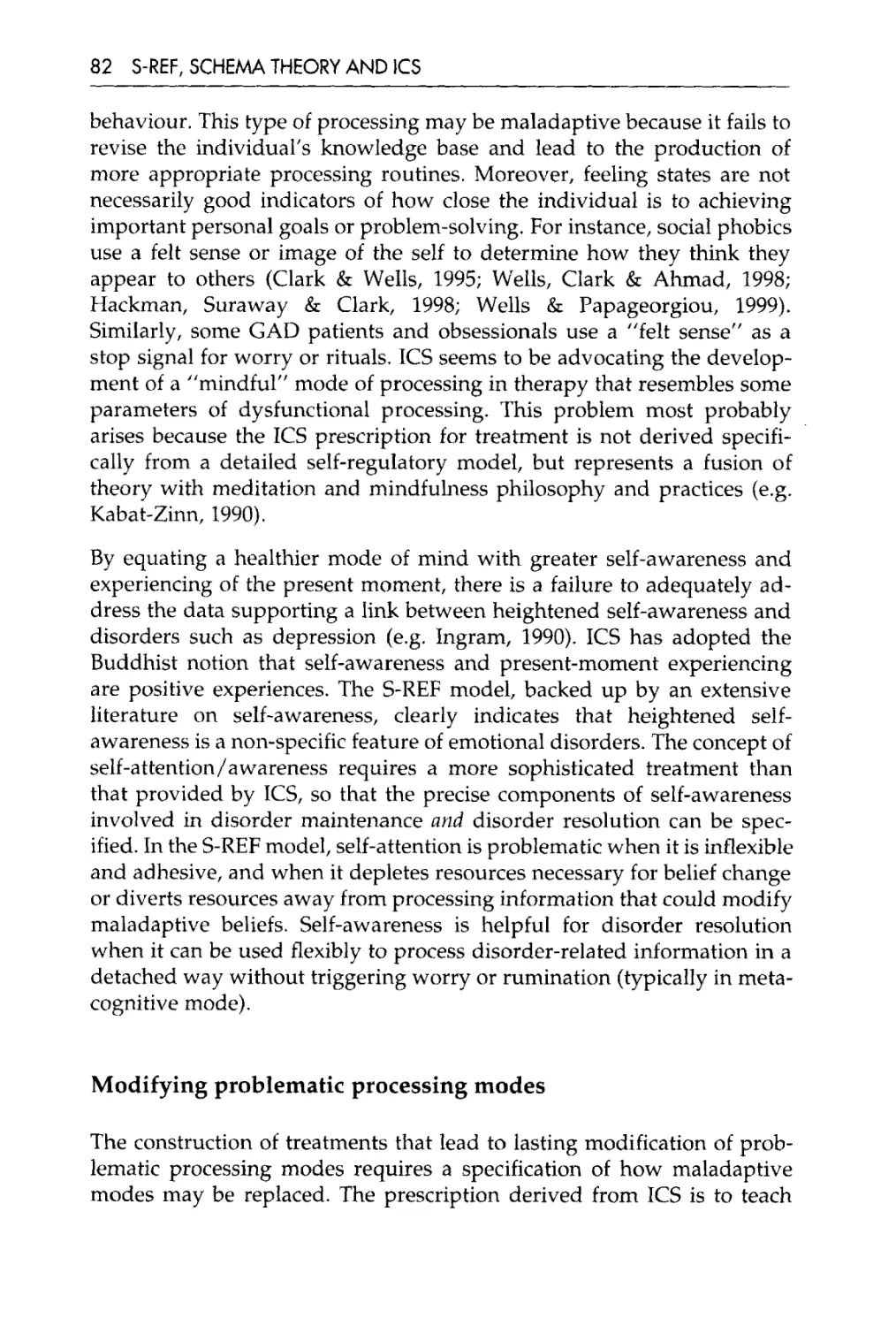 modifying problematic processing modes