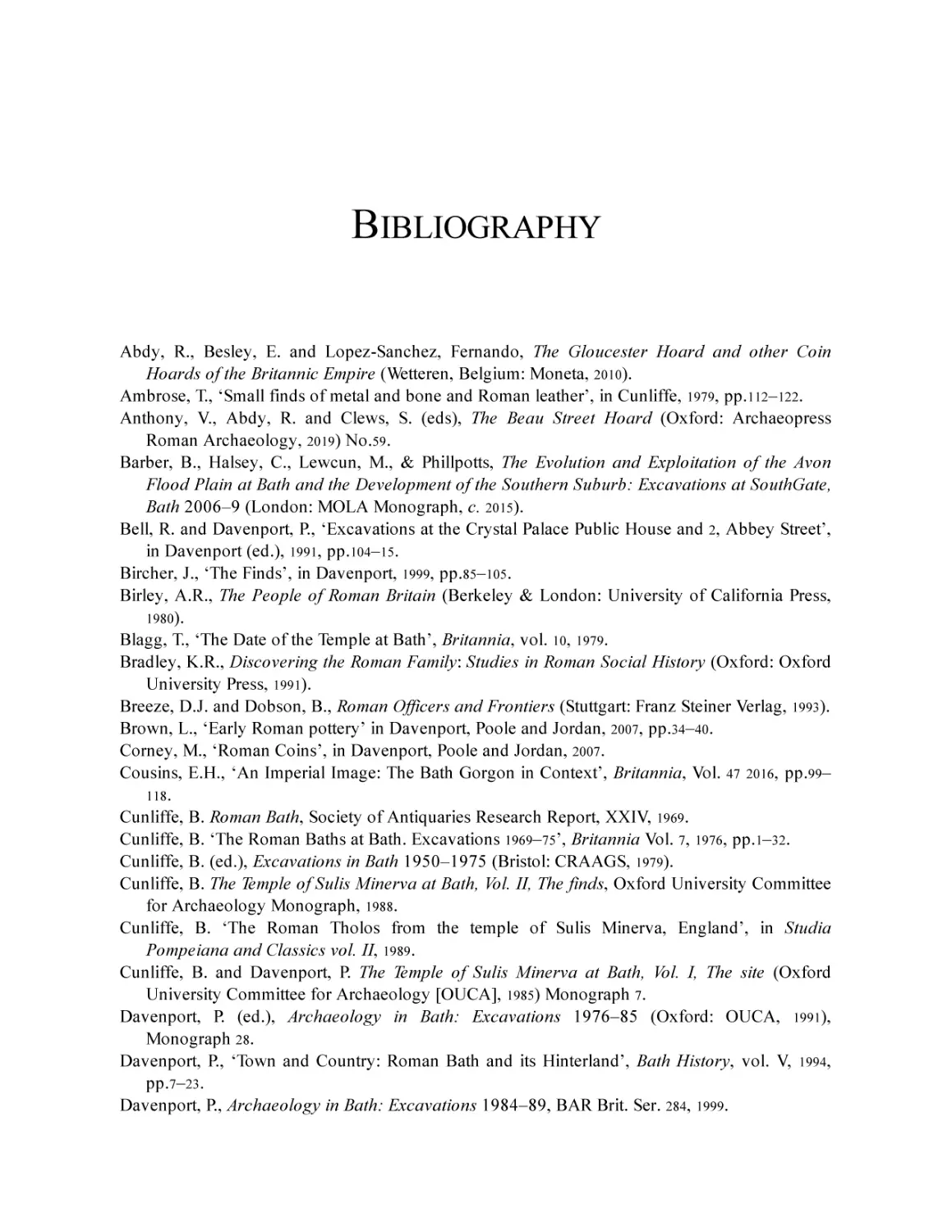 Bibliography