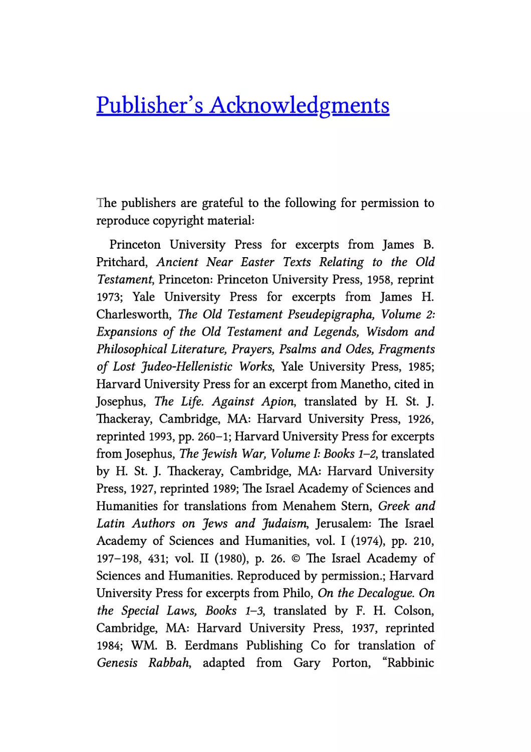 Publisher’s Acknowledgments