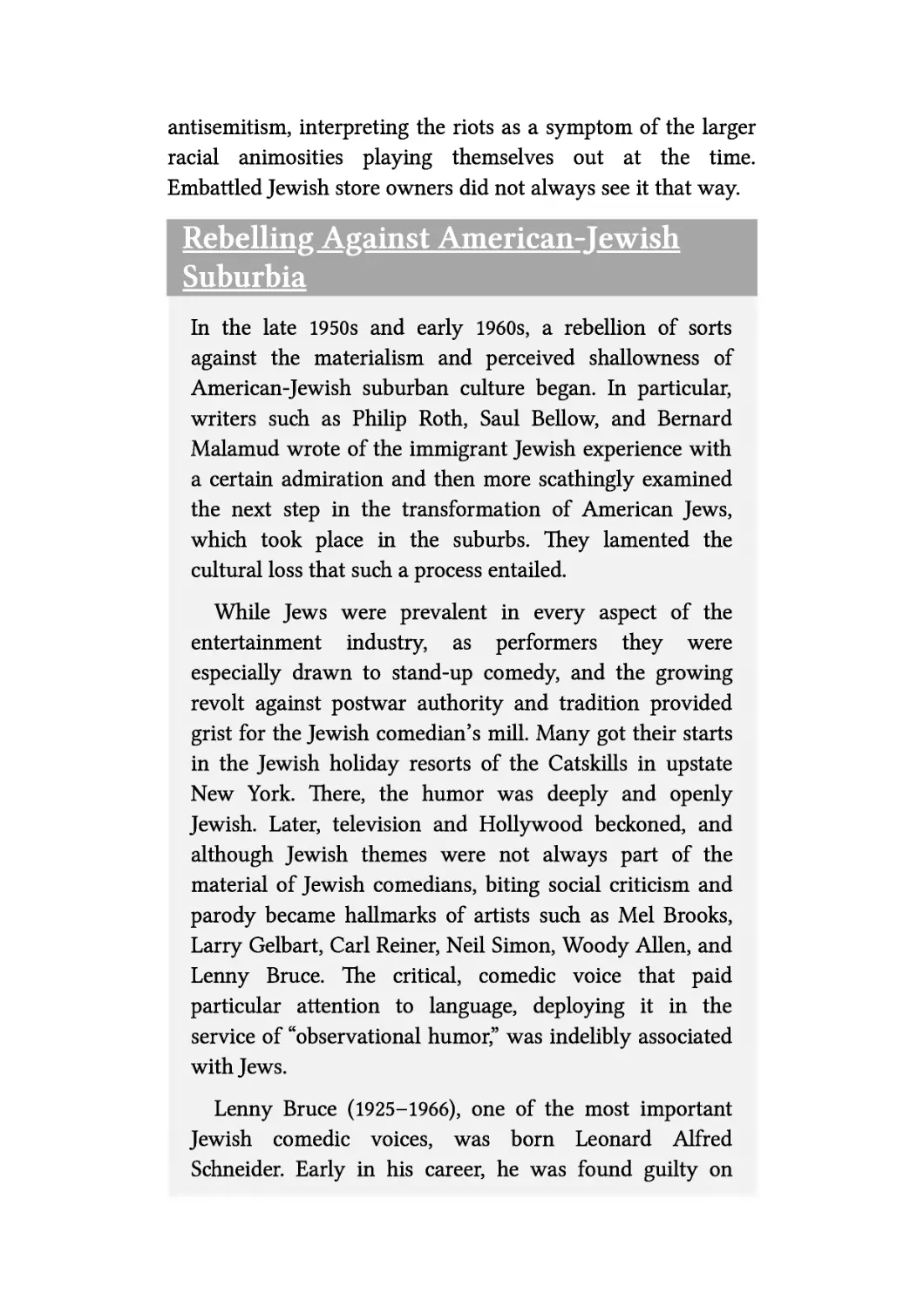 Rebelling Against American-Jewish Suburbia