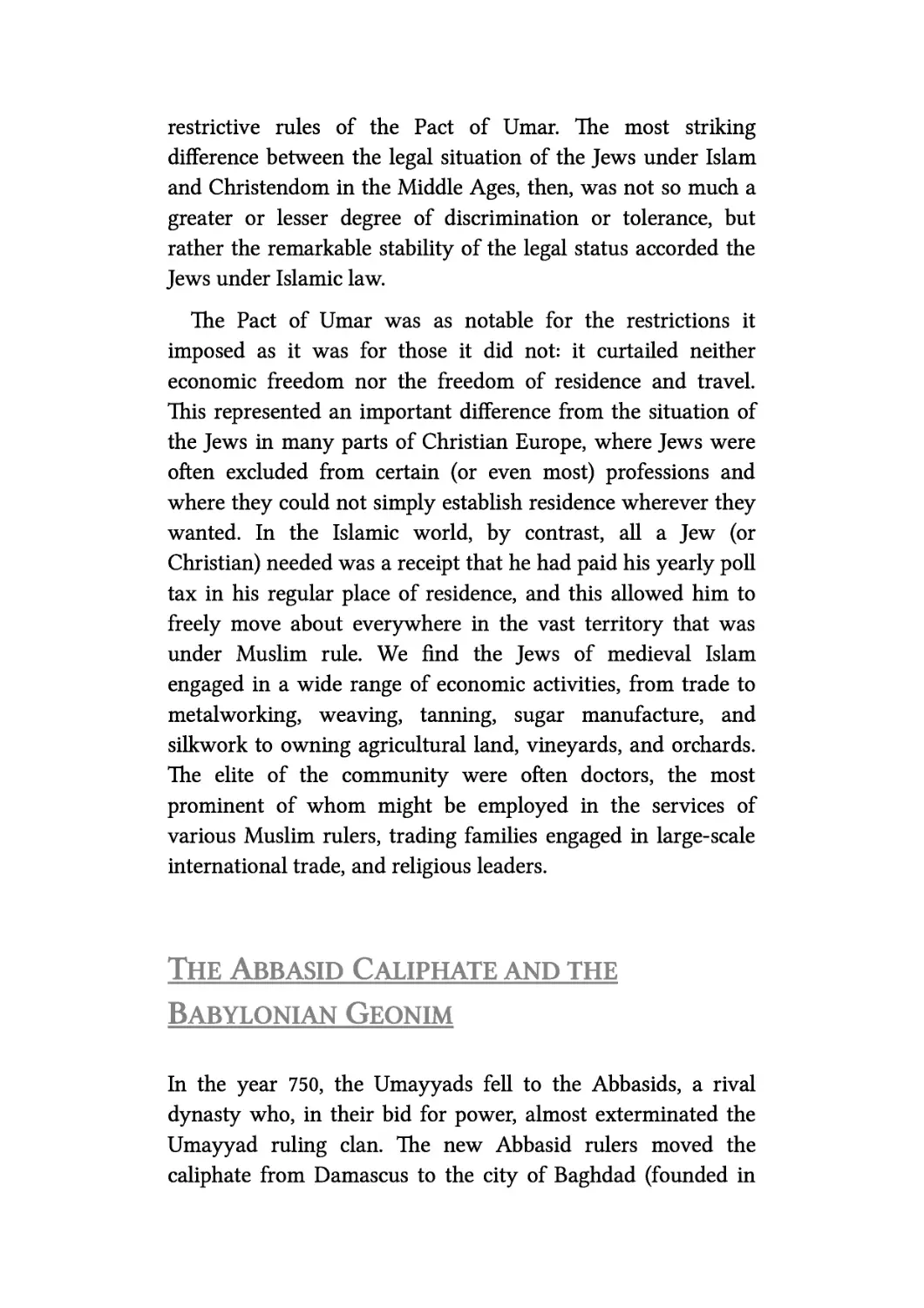 The Abbasid Caliphate and the Babylonian Geonim