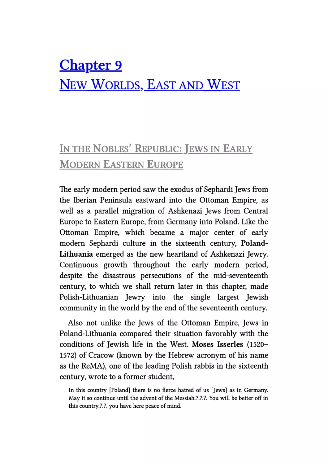 9. New Worlds, East and West