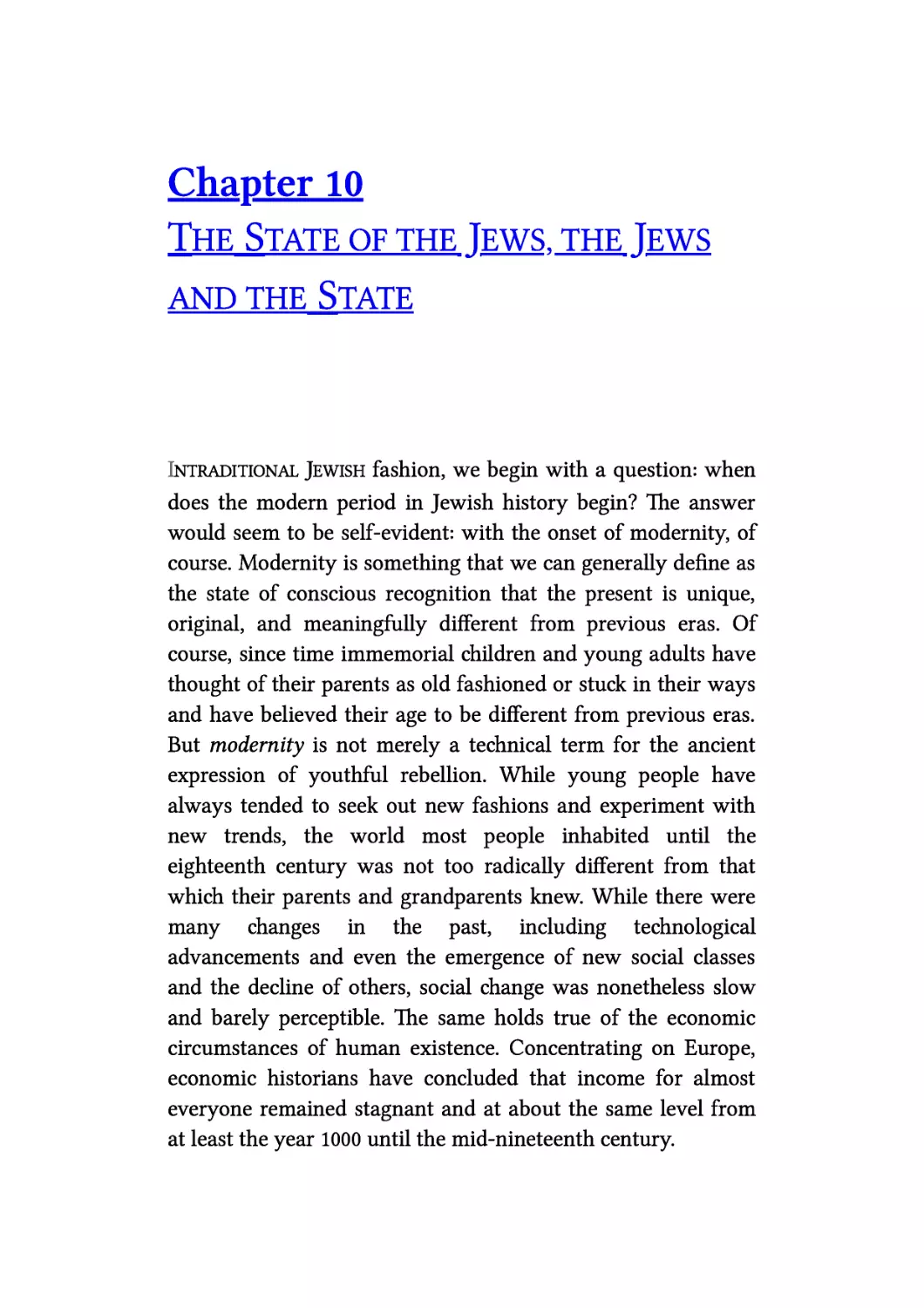 10. The State of the Jews, the Jews and the State