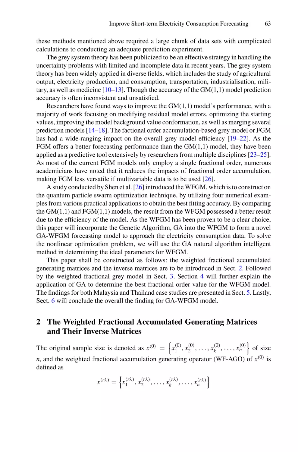 2 The Weighted Fractional Accumulated Generating Matrices and Their Inverse Matrices