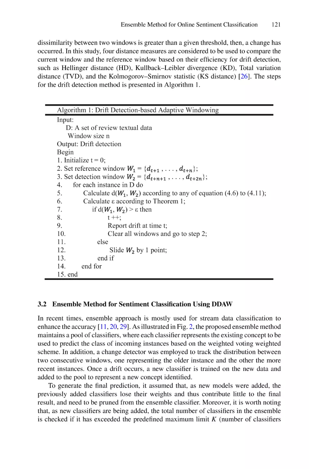 3.2 Ensemble Method for Sentiment Classification Using DDAW