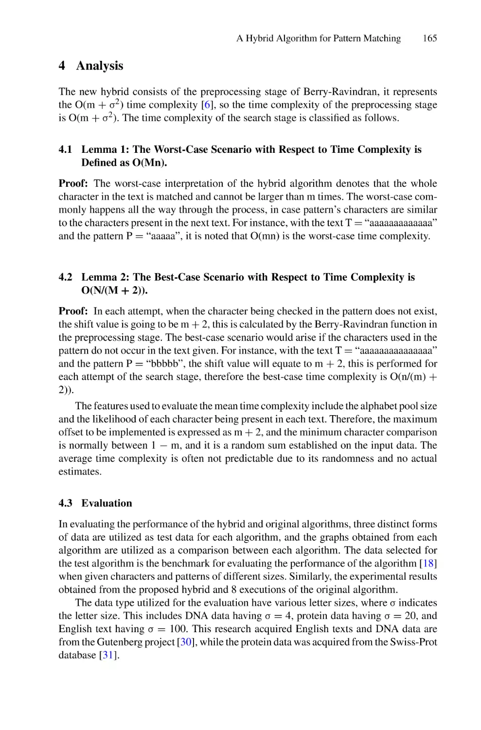 4 Analysis
4.1 Lemma 1
4.2 Lemma 2
4.3 Evaluation