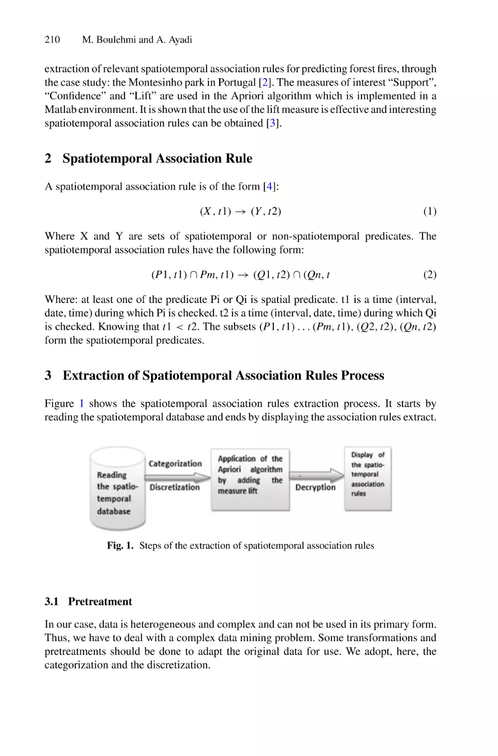 2 Spatiotemporal Association Rule
3 Extraction of Spatiotemporal Association Rules Process
3.1 Pretreatment