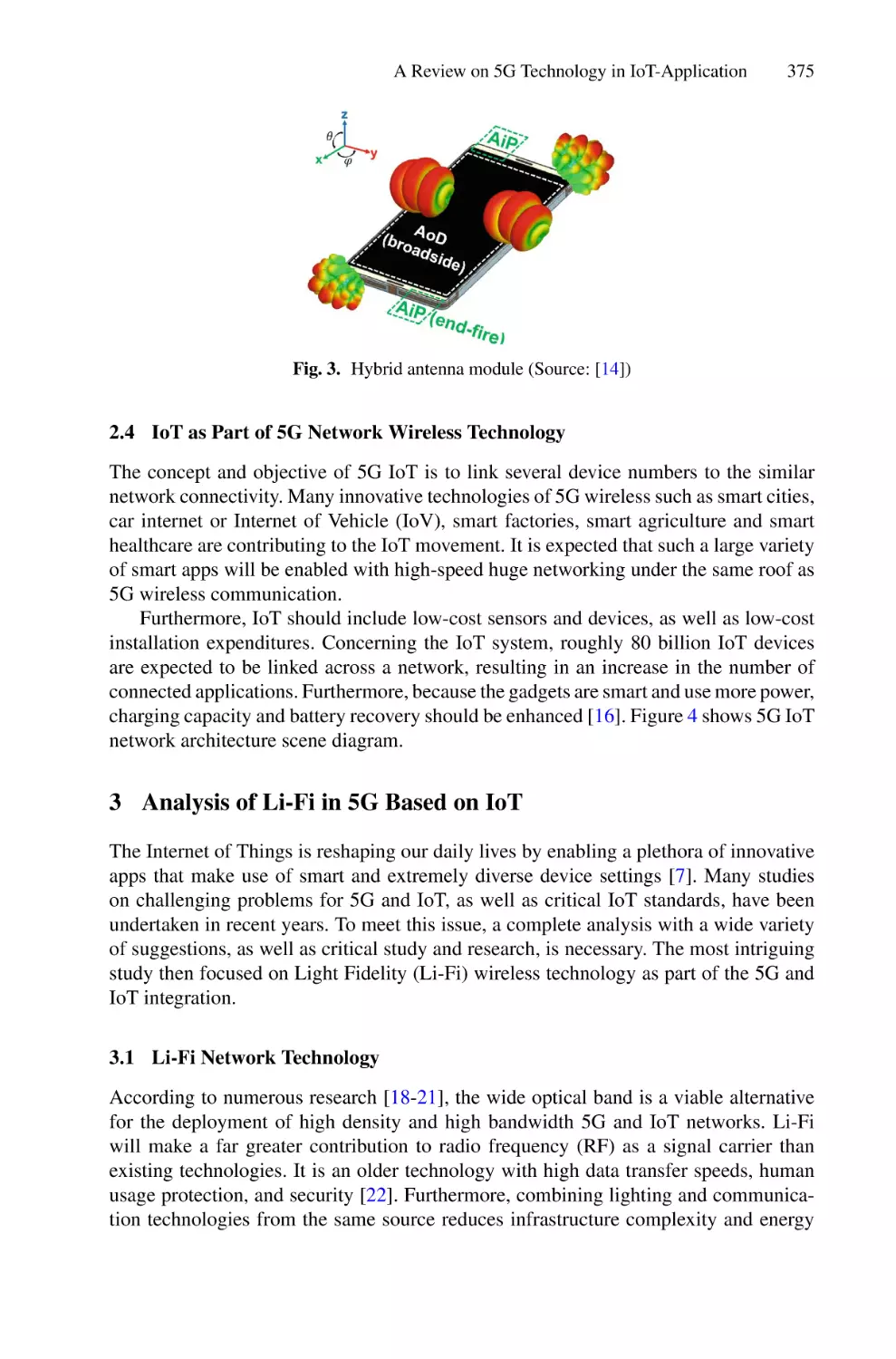 2.4 IoT as Part of 5G Network Wireless Technology
3 Analysis of Li-Fi in 5G Based on IoT
3.1 Li-Fi Network Technology
