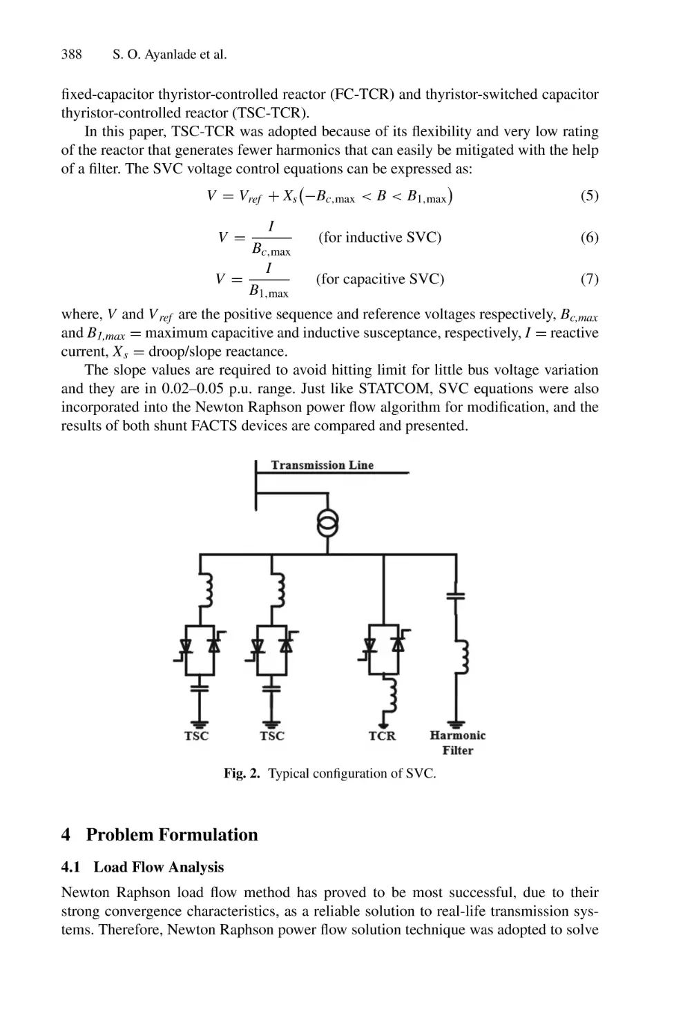 4 Problem Formulation
4.1 Load Flow Analysis