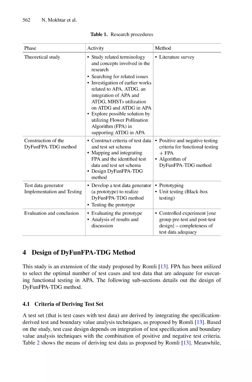4 Design of DyFunFPA-TDG Method
4.1 Criteria of Deriving Test Set