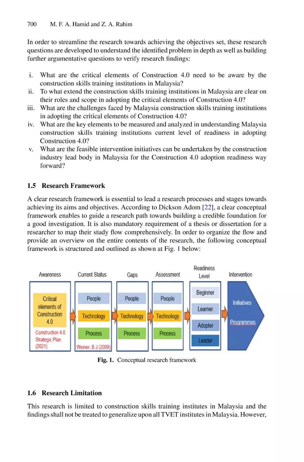 1.5 Research Framework
1.6 Research Limitation