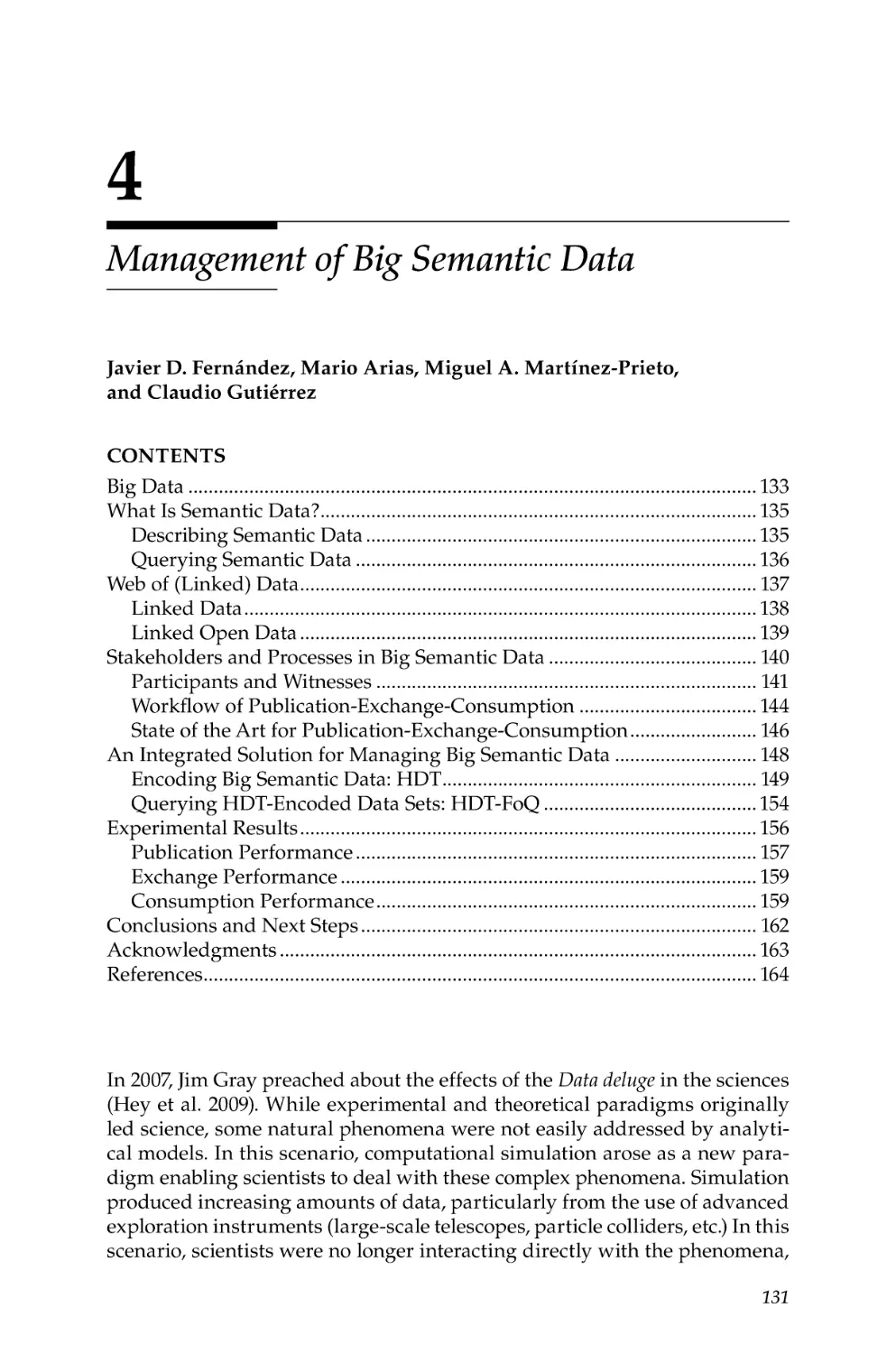 4. Management of Big Semantic Data