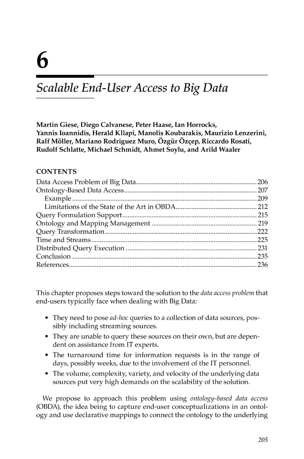 6. Scalable End-User Access to Big Data