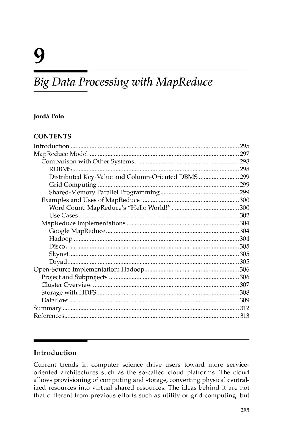 9. Big Data Processing with MapReduce