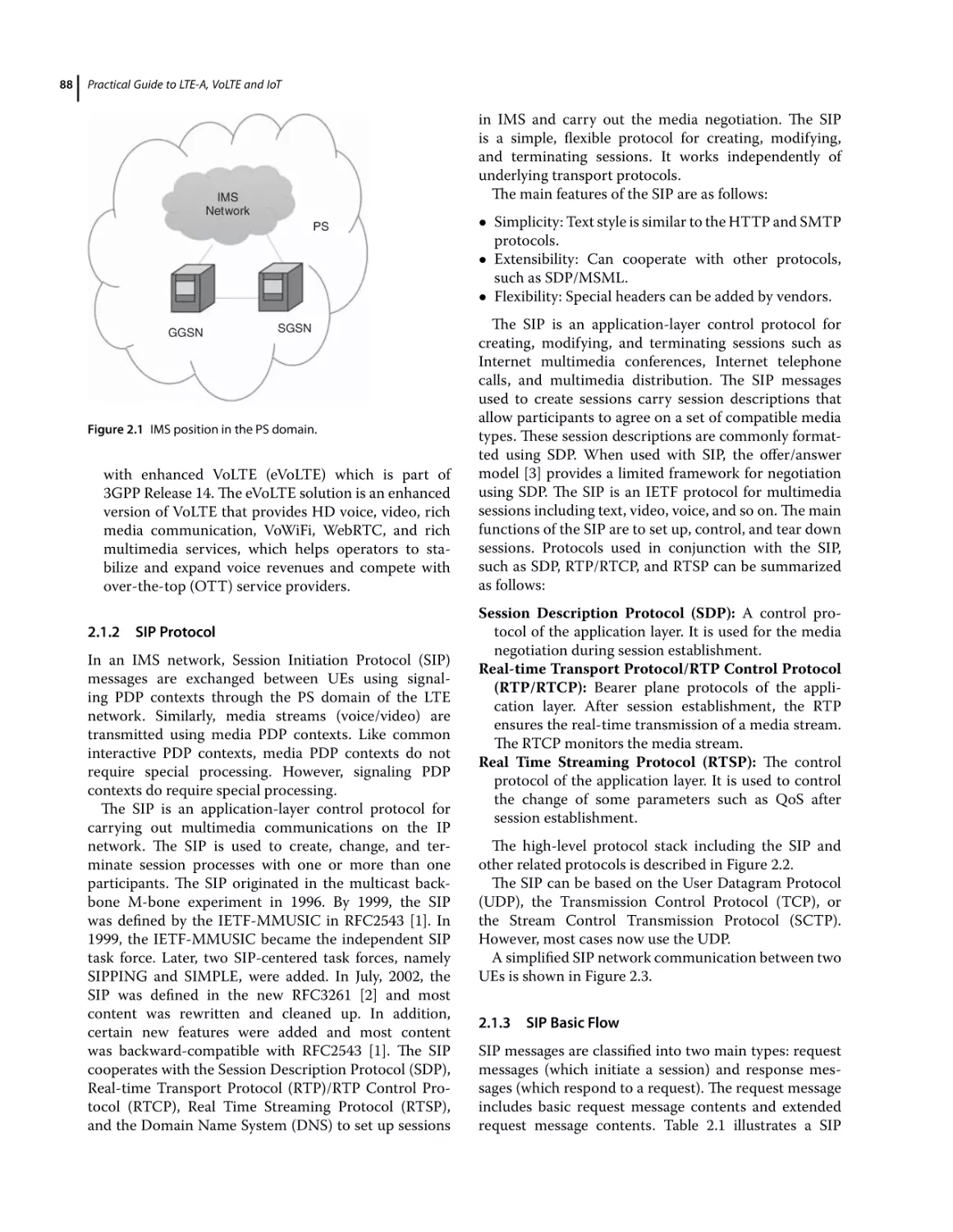 2.1.2 SIP Protocol
2.1.3 SIP Basic Flow