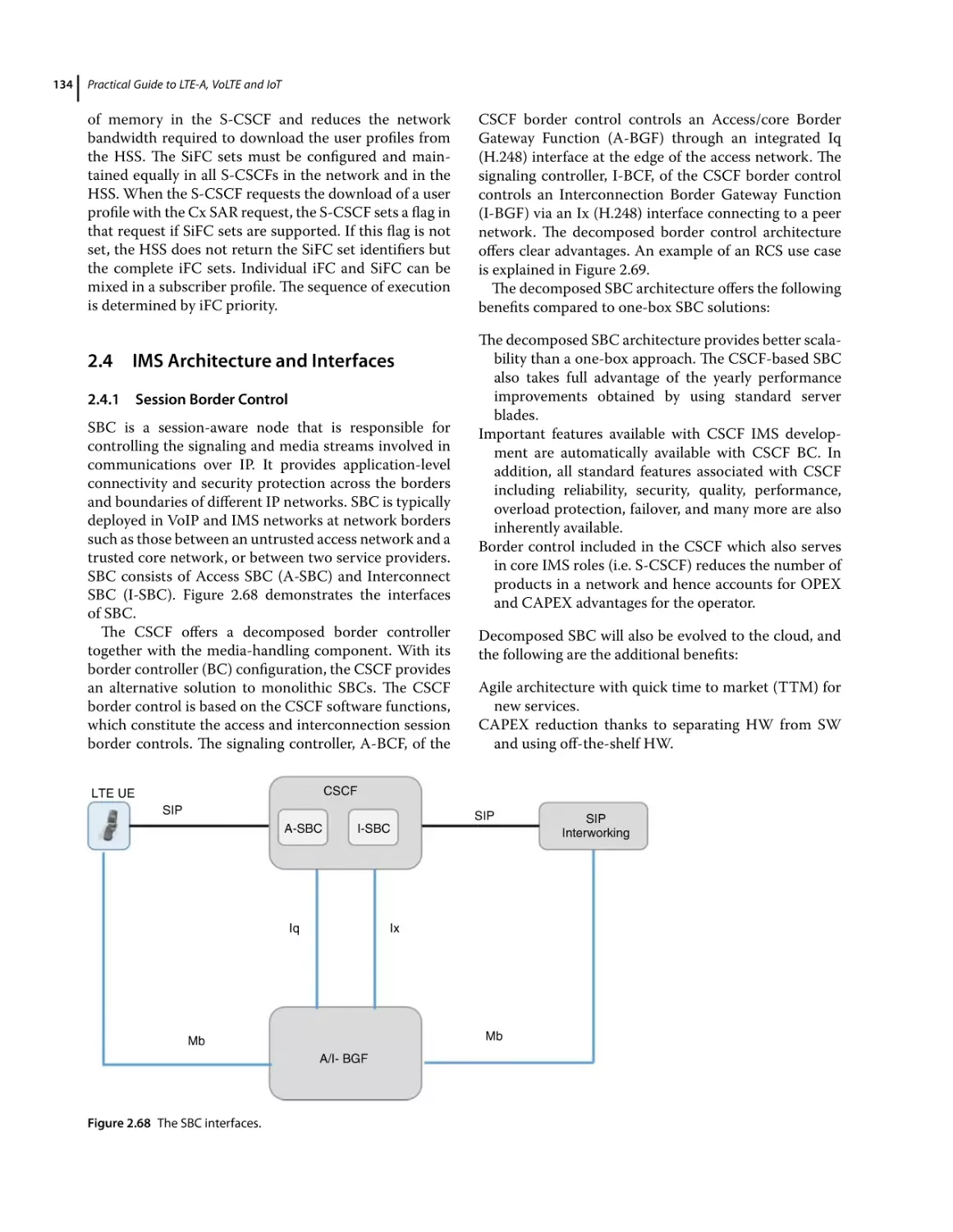 2.4 IMS Architecture and Interfaces
2.4.1 Session Border Control