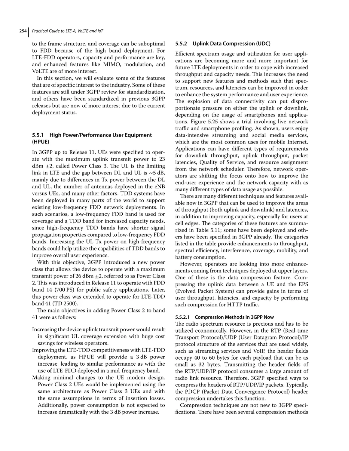 5.5.1 High Power/Performance User Equipment (HPUE)
5.5.2 Uplink Data Compression (UDC)
5.5.2.1 Compression Methods in 3GPP Now