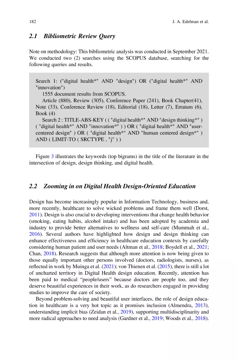 2.1 Bibliometric Review Query
2.2 Zooming in on Digital Health Design-Oriented Education