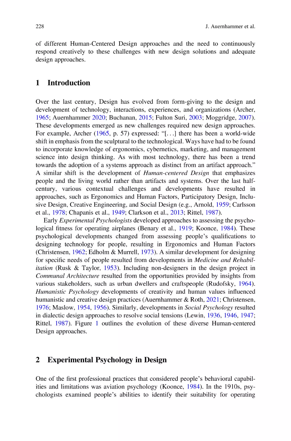 1 Introduction
2 Experimental Psychology in Design