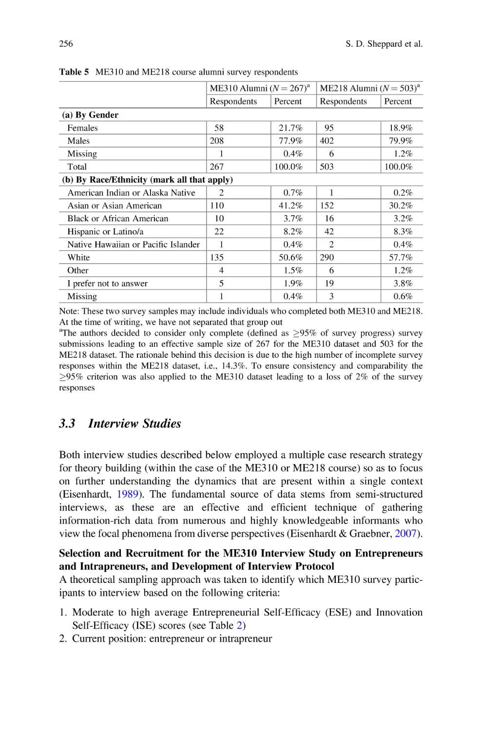 3.3 Interview Studies