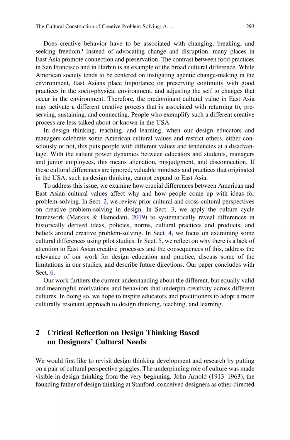 2 Critical Reflection on Design Thinking Based on Designers´ Cultural Needs