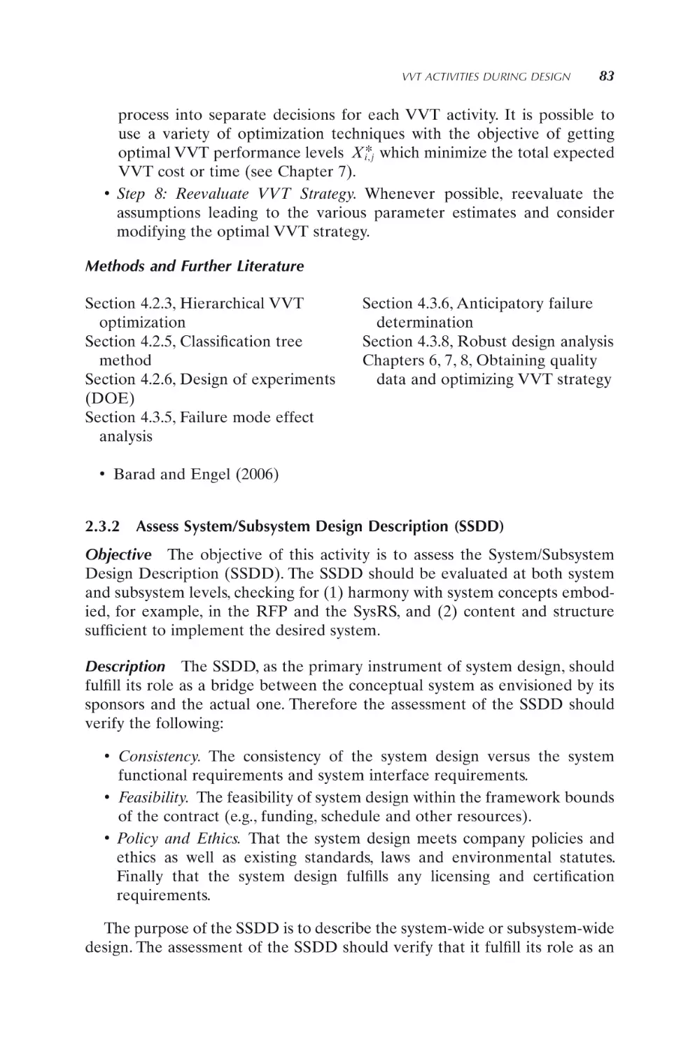 2.3.2 Assess System/Subsystem Design Description (SSDD)