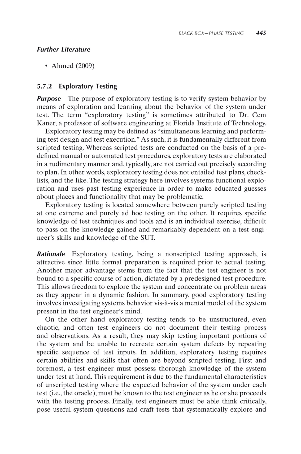 5.7.2 Exploratory Testing