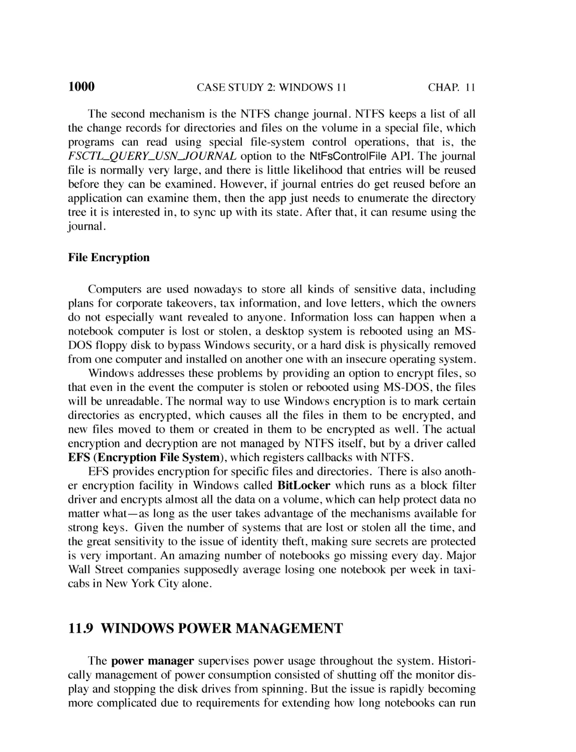 11.9 Windows Power Management