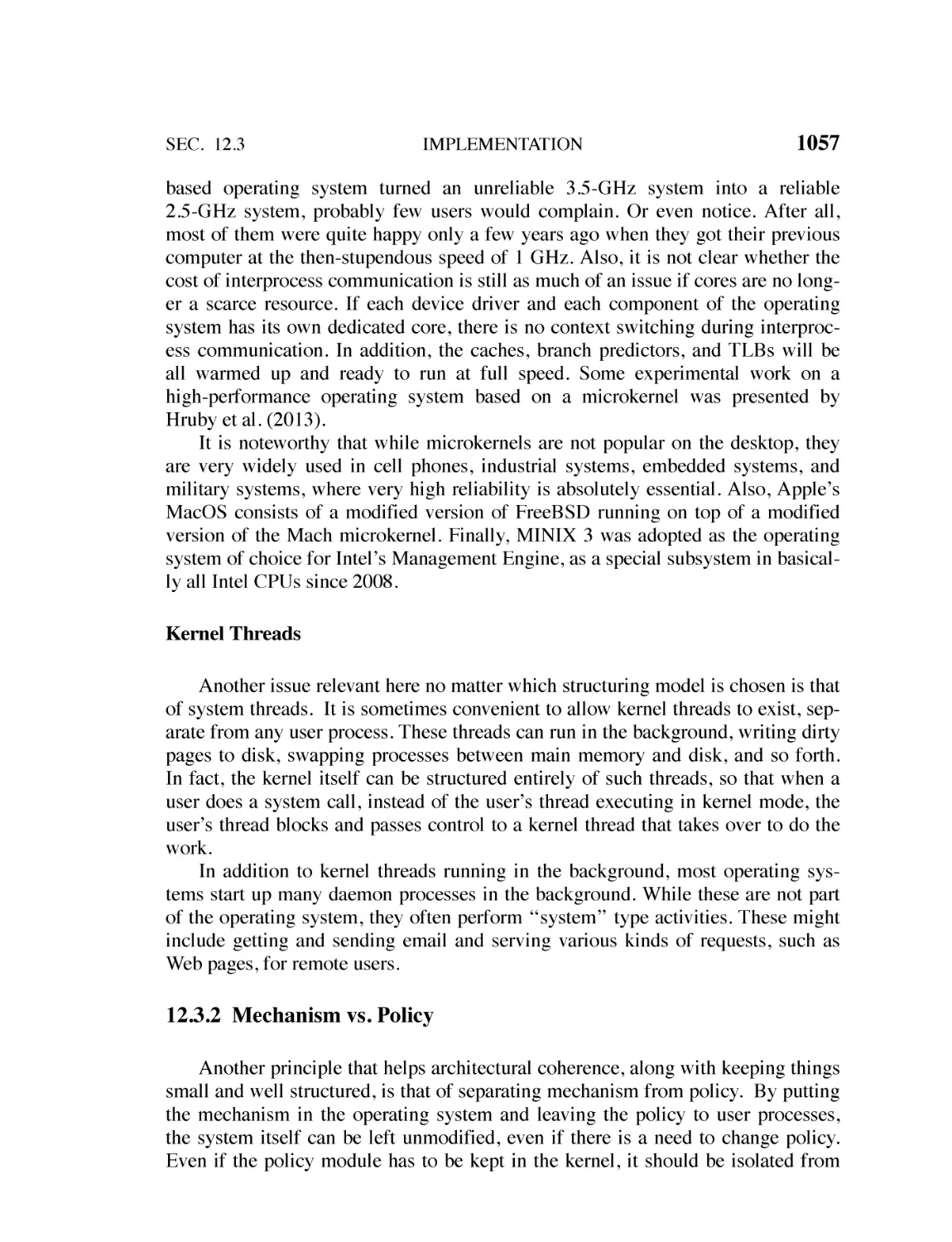 12.3.2 Mechanism vs. Policy