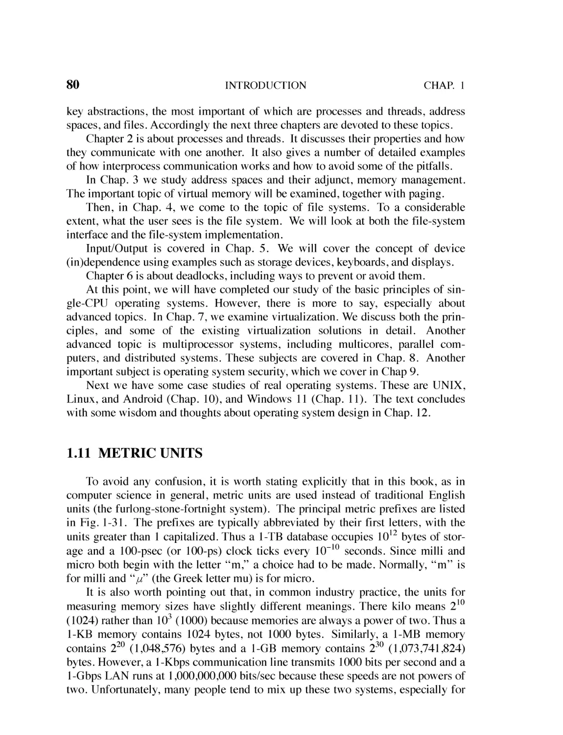 1.11 Metric Units